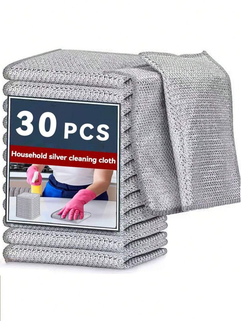 30pcs Magic Cleaning Cloth Thickened Double -Sided Metal Steel Wire Rags Kitchen Dish Pot Washdishing Cloths Towel Clean Tools - Image 2