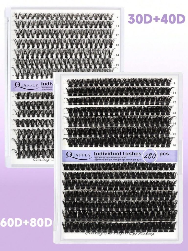 Lash Extension Kit Lash Clusters Kit Thick Eyelash Clusters D Curl Wispy Individual Lashes Cluster Eyelash Extensions False Eyelashes DIY Lash Extension Kit (9-16MIX Thick KIT) Lash Clusters Kit, Lashes, Eyelashes, Fake Lashes - Image 9
