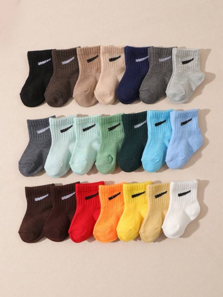 10 Pairs/Set Baby Boys' Random Candy Color Casual Elastic Mid-Calf Socks For Summer - Image 2