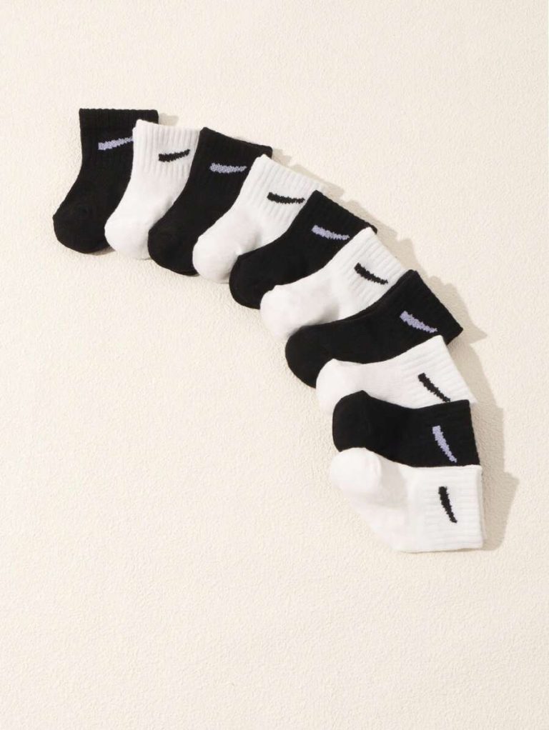 10 Pairs/Set Baby Boys' Random Candy Color Casual Elastic Mid-Calf Socks For Summer - Image 6
