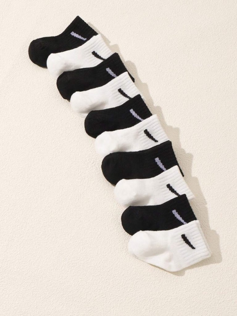 10 Pairs/Set Baby Boys' Random Candy Color Casual Elastic Mid-Calf Socks For Summer - Image 7