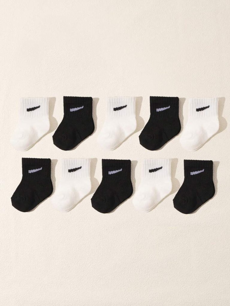 10 Pairs/Set Baby Boys' Random Candy Color Casual Elastic Mid-Calf Socks For Summer - Image 8