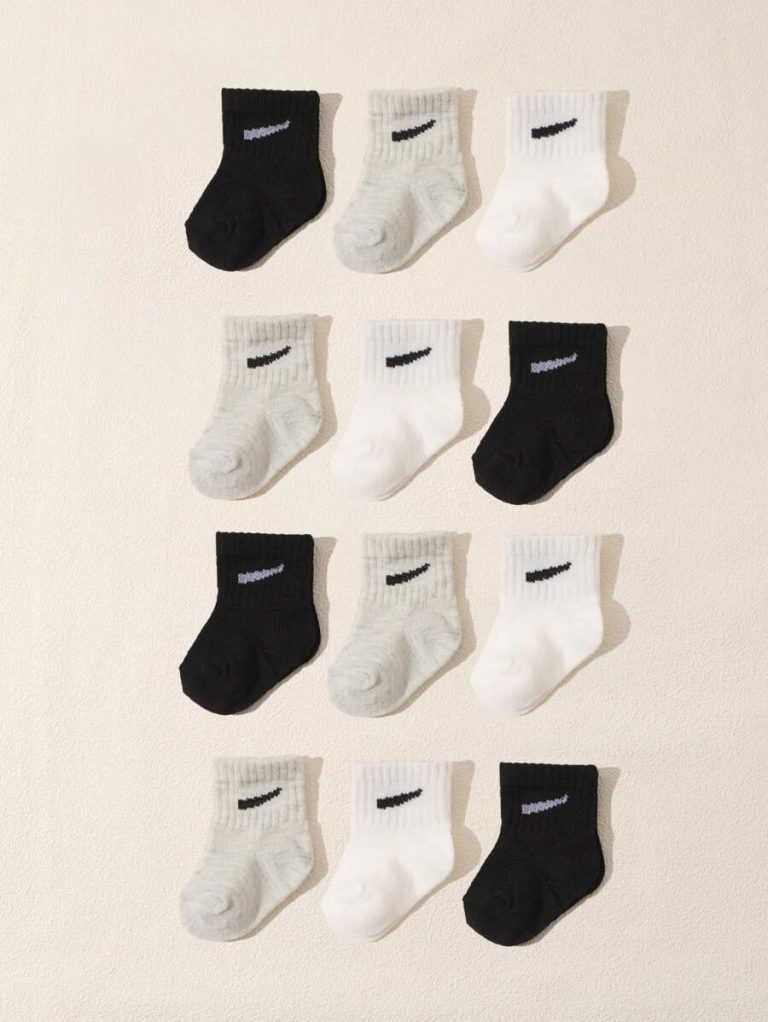 10 Pairs/Set Baby Boys' Random Candy Color Casual Elastic Mid-Calf Socks For Summer - Image 11
