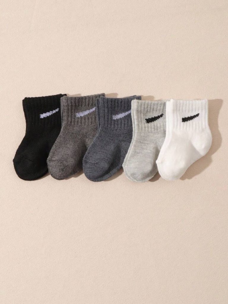 10 Pairs/Set Baby Boys' Random Candy Color Casual Elastic Mid-Calf Socks For Summer - Image 27
