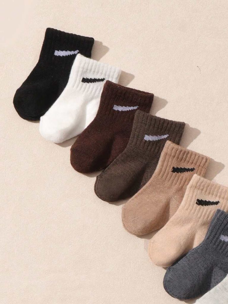 10 Pairs/Set Baby Boys' Random Candy Color Casual Elastic Mid-Calf Socks For Summer - Image 35