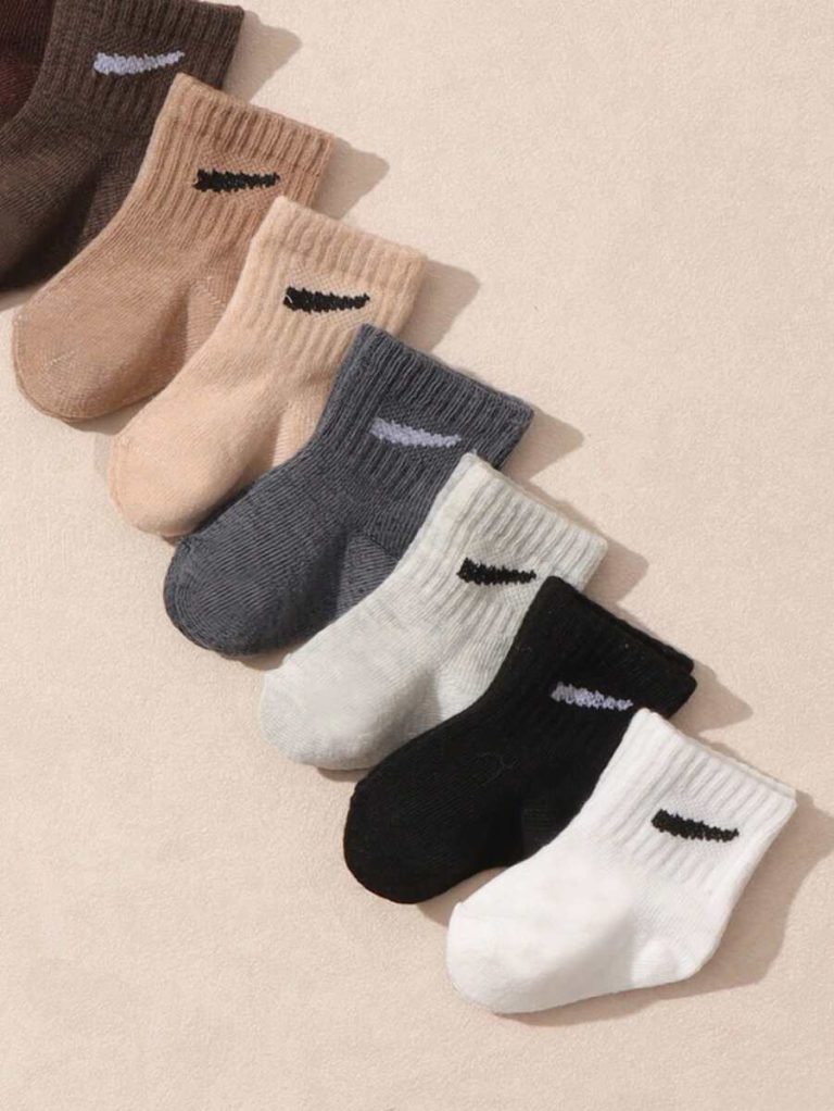 10 Pairs/Set Baby Boys' Random Candy Color Casual Elastic Mid-Calf Socks For Summer - Image 36