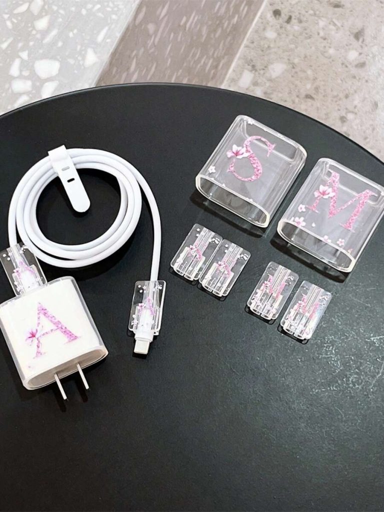 3pcs Set Charging Cable Protector Case, 26 Alphabet Letter Pattern A/B/C/D/E/F/G/H/Y/J/K/L/M/N/O/P/Q/R/S/T/U/V/W/S/Y/Z, Suitable For 20W UK Apple Fast Charger Adapter Charger Protector Charger Case Phone Accessories - Image 2