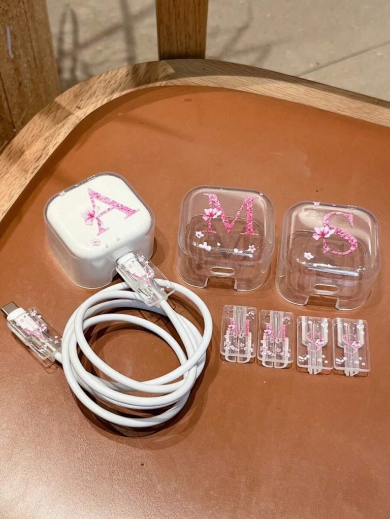 3pcs Set Charging Cable Protector Case, 26 Alphabet Letter Pattern A/B/C/D/E/F/G/H/Y/J/K/L/M/N/O/P/Q/R/S/T/U/V/W/S/Y/Z, Suitable For 20W UK Apple Fast Charger Adapter Charger Protector Charger Case Phone Accessories - Image 9
