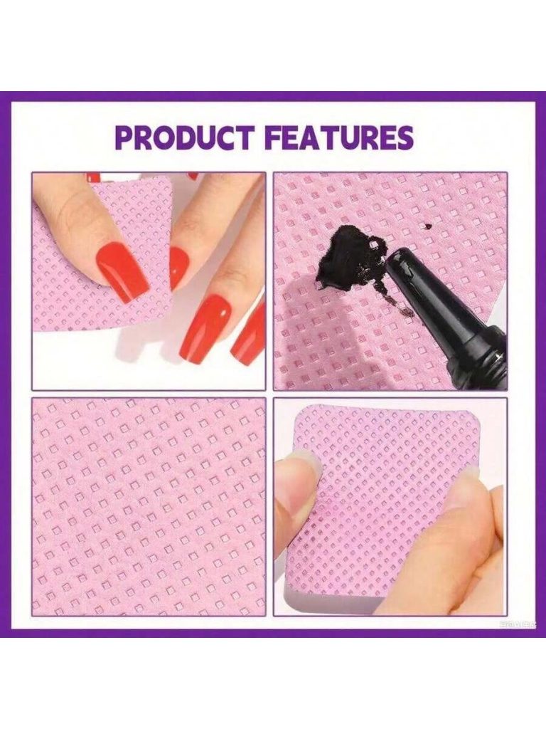 1000/400pcs Gel Nail Polish Remover Wipes Cleaner Nail Remover Lint Free Wipes Cleaner Paper Pad Wholesale Makeup Tools, Cleaner, Nail Art, Nail Polish Remover, Lint Free Wipes, Cleaner, Paper Pad - Image 4