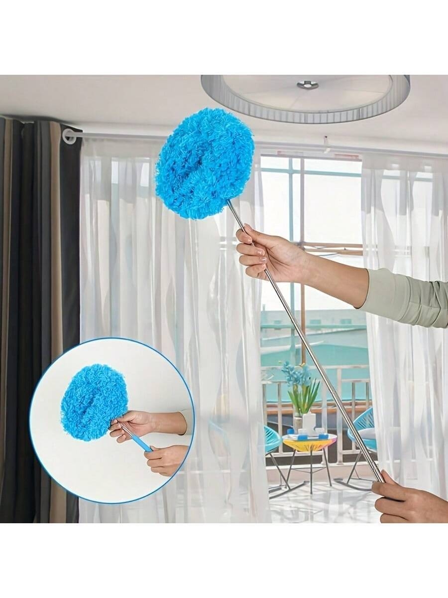 Long-Handled Microfiber Ceiling Fan Duster - Dust-Locking, Reusable, Machine Washable, Effortless Cleaning Brush -Ideal For RVs & Home Use - Image 10