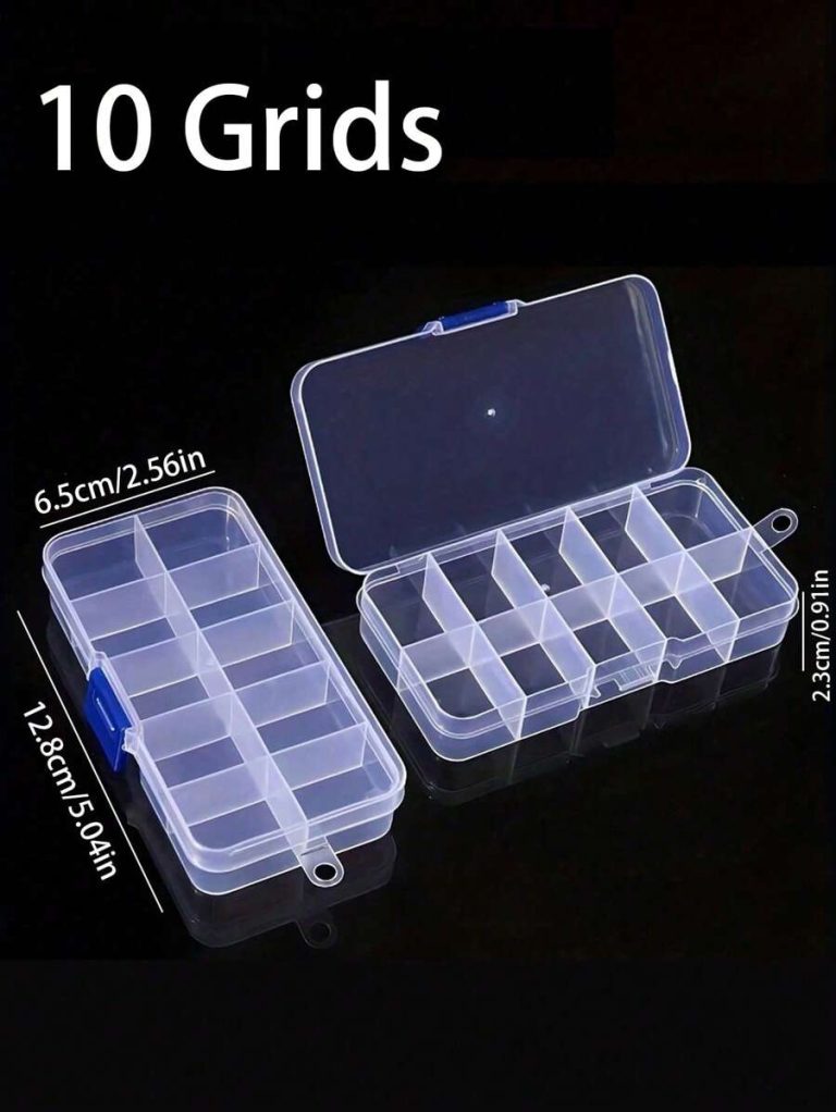 1pc Multi-Purpose Transparent Box Plastic Empty Storage Box, Used For Storing Earrings, Rings, Jewelry, Nail Art, Nail Tools, Nail Accessories, Jewelry Decoration And Storage. Gifts For Women Sun Travel Cool Back To School - Image 7