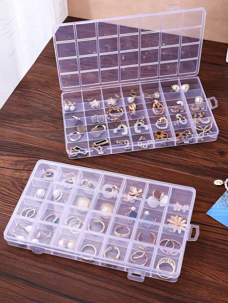 1pc Multi-Purpose Transparent Box Plastic Empty Storage Box, Used For Storing Earrings, Rings, Jewelry, Nail Art, Nail Tools, Nail Accessories, Jewelry Decoration And Storage. Gifts For Women Sun Travel Cool Back To School - Image 9