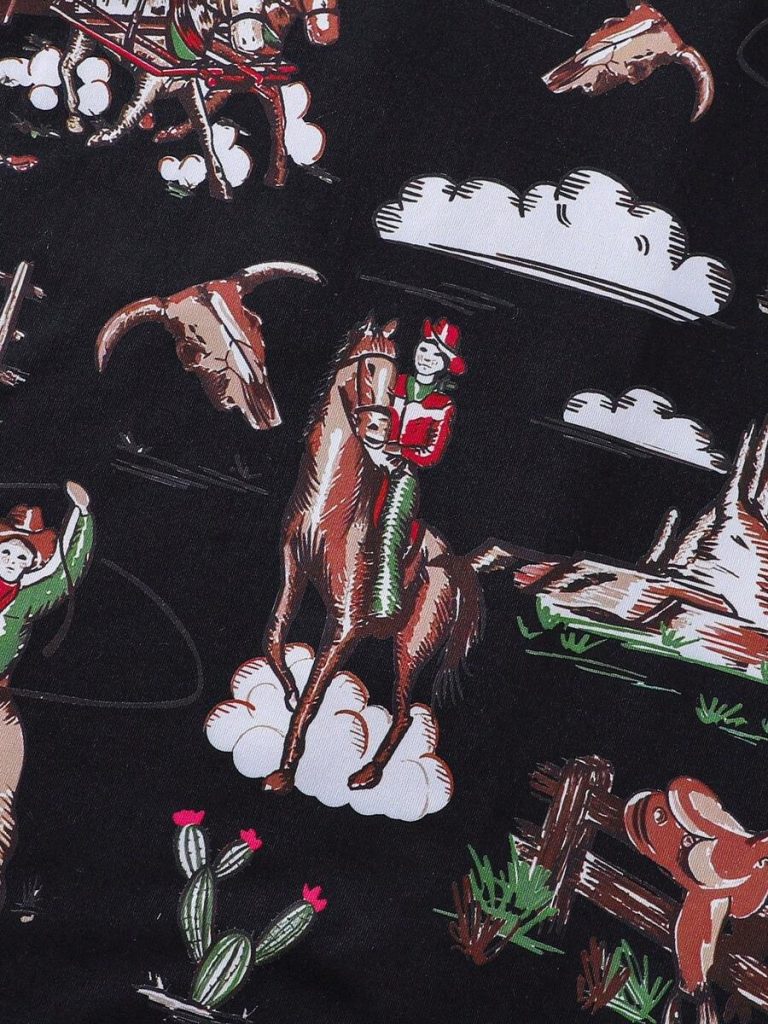 2pcs Women Western Cowgirl & Wagon Print Sleepwear Set, Elastic Waist, Cartoon Pattern, Short Sleeve Top And Shorts, Comfortable For All Seasons - Image 20