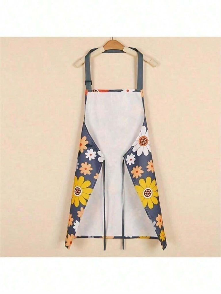 Kitchen Items 1pc Waterproof Floral Print Apron For Gardening And Cooking - Oil-Proof ,Kitchen,Bathroom,Home,Household Suppliers - Image 5