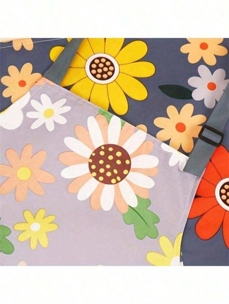 Kitchen Items 1pc Waterproof Floral Print Apron For Gardening And Cooking - Oil-Proof ,Kitchen,Bathroom,Home,Household Suppliers - Image 7