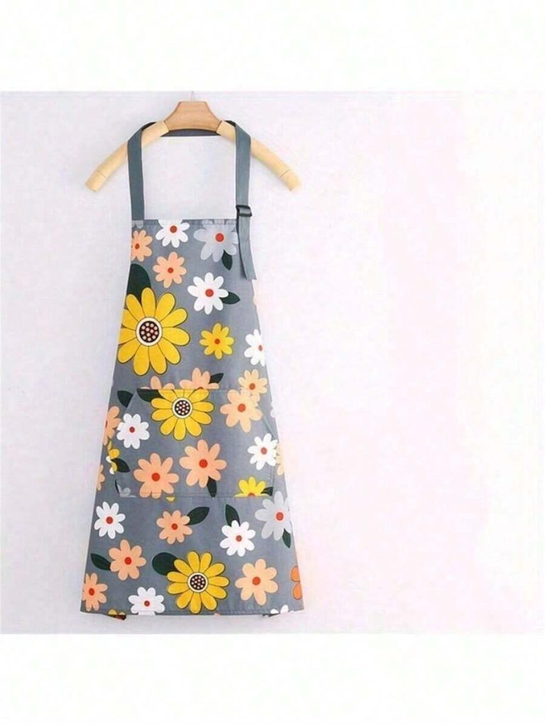 Kitchen Items 1pc Waterproof Floral Print Apron For Gardening And Cooking - Oil-Proof ,Kitchen,Bathroom,Home,Household Suppliers - Image 8