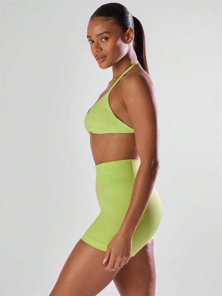 Musera Sport Solid Ruched Bust Open Back Halter Sports Bra , Active Comfy Workout Gym Running Run Clubpadel, Tennis, Pickleball - Image 77