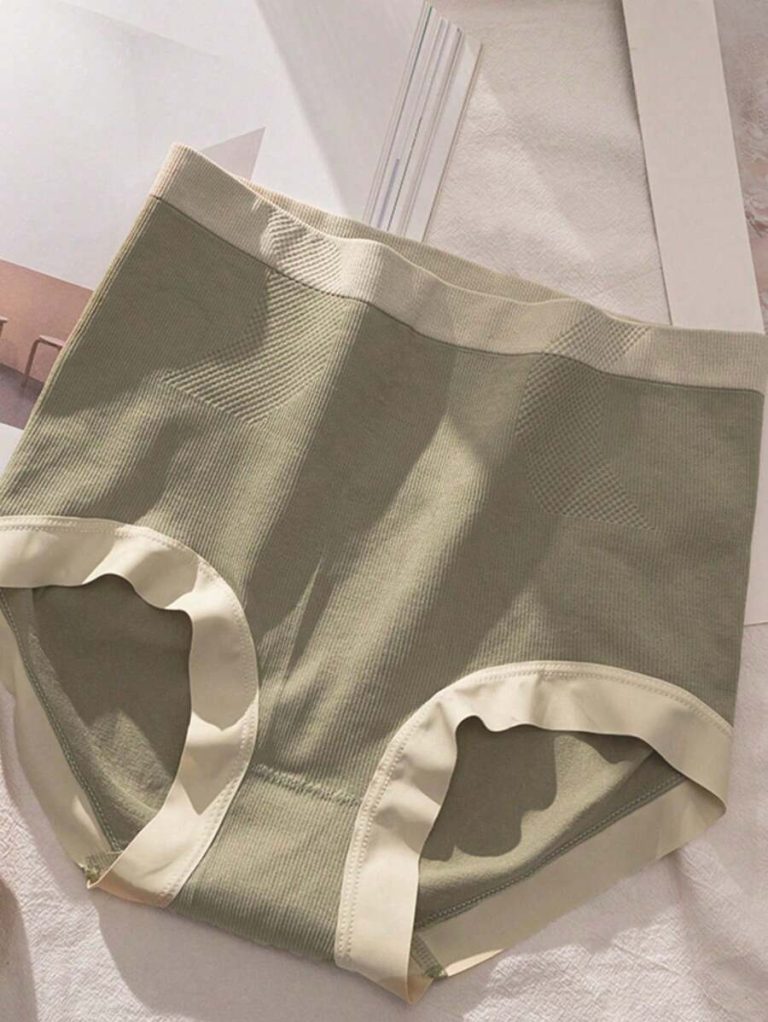 6pcs Women's Seamless High Waist Triangle Panties, Assorted Colors - Image 7