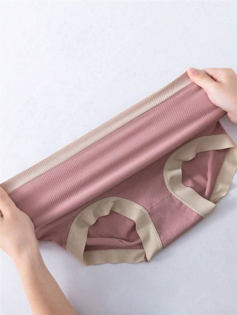 6pcs Women's Seamless High Waist Triangle Panties, Assorted Colors - Image 10