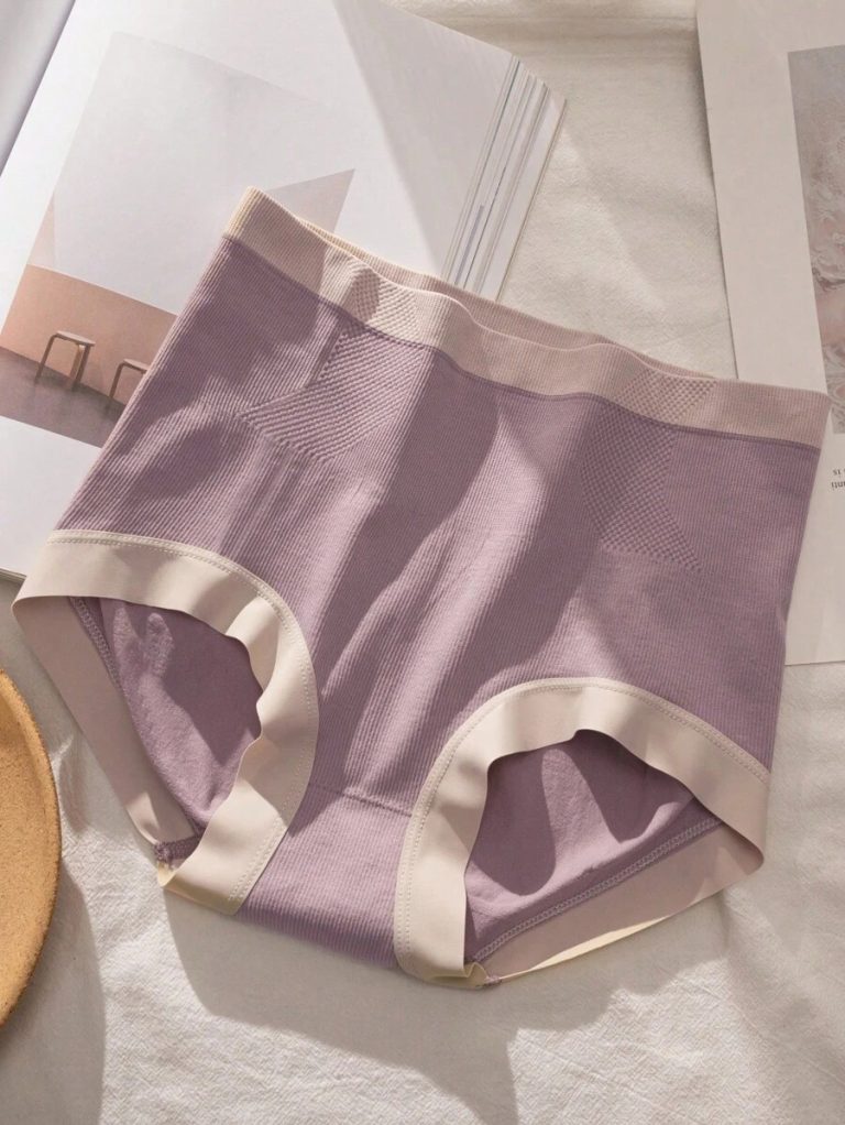 6pcs Women's Seamless High Waist Triangle Panties, Assorted Colors - Image 13