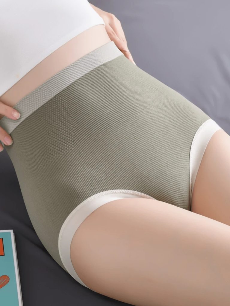6pcs Women's Seamless High Waist Triangle Panties, Assorted Colors - Image 17