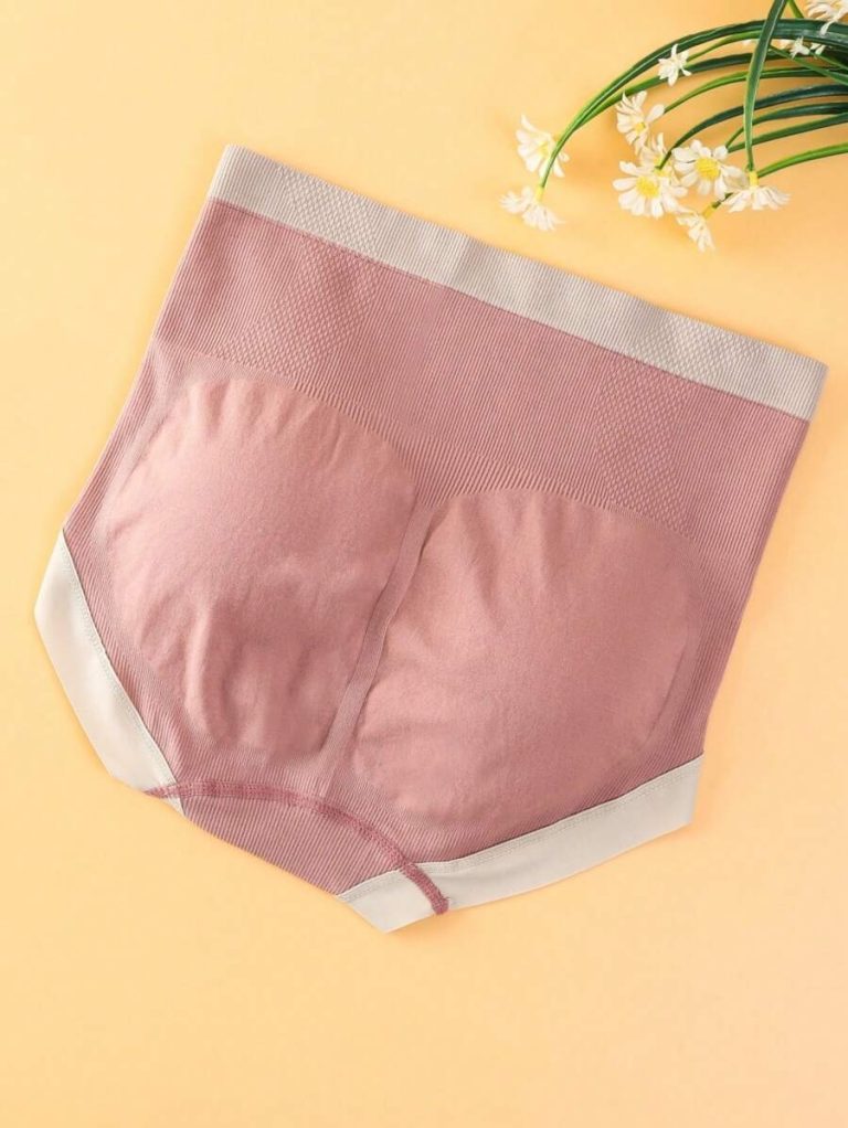 6pcs Women's Seamless High Waist Triangle Panties, Assorted Colors - Image 18