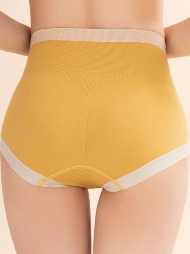 6pcs Women's Seamless High Waist Triangle Panties, Assorted Colors - Image 24