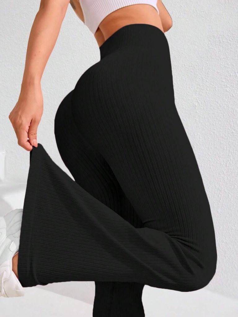 Studio SHEIN Sport 2pcs Seamless Sports Yoga Leggings Workout Leggings Ribbed Leggings Yoga Pants Ribbed Knit Leggings Wide Leg Leggings Knitted Leggings Flare Leggings Ribbed Wide Leg Leggings Flare Ribbed Leggings Leg Warmers Women Slouch Socks Women Thigh High Socks - Image 20