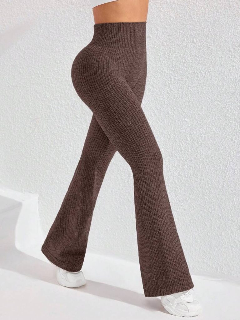 Studio SHEIN Sport 2pcs Seamless Sports Yoga Leggings Workout Leggings Ribbed Leggings Yoga Pants Ribbed Knit Leggings Wide Leg Leggings Knitted Leggings Flare Leggings Ribbed Wide Leg Leggings Flare Ribbed Leggings Leg Warmers Women Slouch Socks Women Thigh High Socks - Image 25