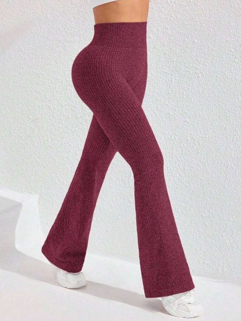 Studio SHEIN Sport 2pcs Seamless Sports Yoga Leggings Workout Leggings Ribbed Leggings Yoga Pants Ribbed Knit Leggings Wide Leg Leggings Knitted Leggings Flare Leggings Ribbed Wide Leg Leggings Flare Ribbed Leggings Leg Warmers Women Slouch Socks Women Thigh High Socks - Image 33