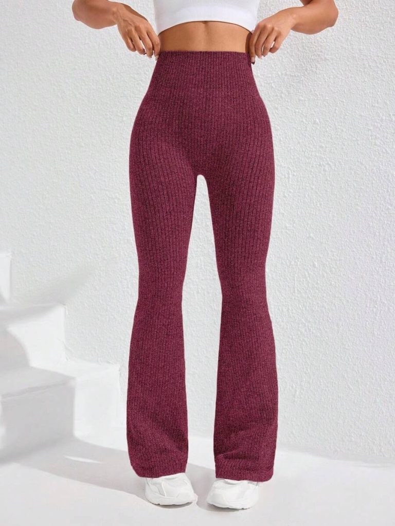 Studio SHEIN Sport 2pcs Seamless Sports Yoga Leggings Workout Leggings Ribbed Leggings Yoga Pants Ribbed Knit Leggings Wide Leg Leggings Knitted Leggings Flare Leggings Ribbed Wide Leg Leggings Flare Ribbed Leggings Leg Warmers Women Slouch Socks Women Thigh High Socks - Image 35