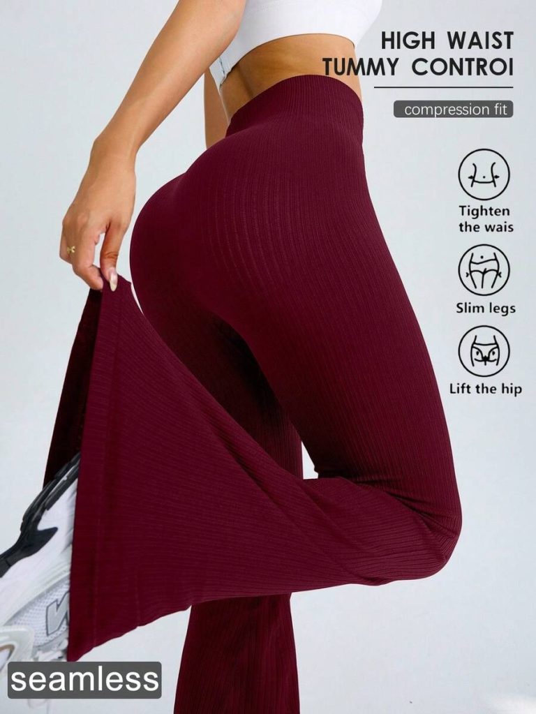 Studio SHEIN Sport 2pcs Seamless Sports Yoga Leggings Workout Leggings Ribbed Leggings Yoga Pants Ribbed Knit Leggings Wide Leg Leggings Knitted Leggings Flare Leggings Ribbed Wide Leg Leggings Flare Ribbed Leggings Leg Warmers Women Slouch Socks Women Thigh High Socks - Image 39