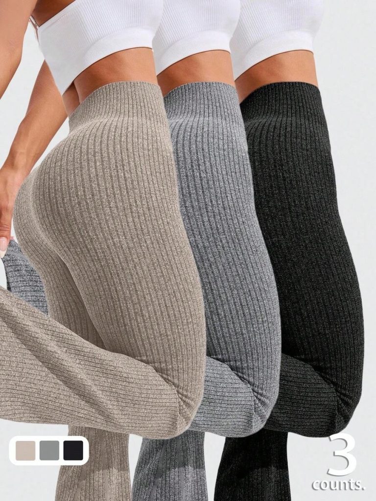 Studio SHEIN Sport 2pcs Seamless Sports Yoga Leggings Workout Leggings Ribbed Leggings Yoga Pants Ribbed Knit Leggings Wide Leg Leggings Knitted Leggings Flare Leggings Ribbed Wide Leg Leggings Flare Ribbed Leggings Leg Warmers Women Slouch Socks Women Thigh High Socks - Image 62
