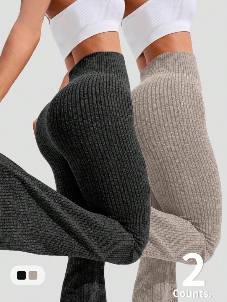 Studio SHEIN Sport 2pcs Seamless Sports Yoga Leggings Workout Leggings Ribbed Leggings Yoga Pants Ribbed Knit Leggings Wide Leg Leggings Knitted Leggings Flare Leggings Ribbed Wide Leg Leggings Flare Ribbed Leggings Leg Warmers Women Slouch Socks Women Thigh High Socks - Image 69
