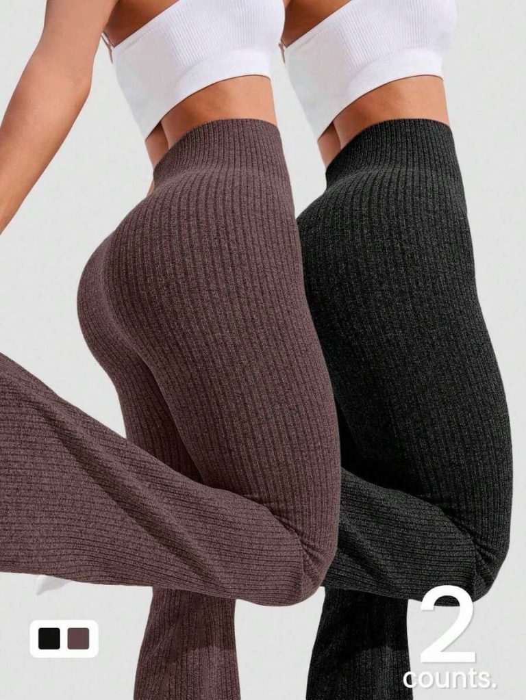 Studio SHEIN Sport 2pcs Seamless Sports Yoga Leggings Workout Leggings Ribbed Leggings Yoga Pants Ribbed Knit Leggings Wide Leg Leggings Knitted Leggings Flare Leggings Ribbed Wide Leg Leggings Flare Ribbed Leggings Leg Warmers Women Slouch Socks Women Thigh High Socks - Image 91