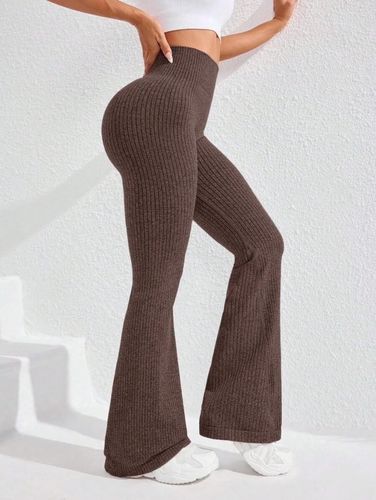 Studio SHEIN Sport 2pcs Seamless Sports Yoga Leggings Workout Leggings Ribbed Leggings Yoga Pants Ribbed Knit Leggings Wide Leg Leggings Knitted Leggings Flare Leggings Ribbed Wide Leg Leggings Flare Ribbed Leggings Leg Warmers Women Slouch Socks Women Thigh High Socks - Image 94