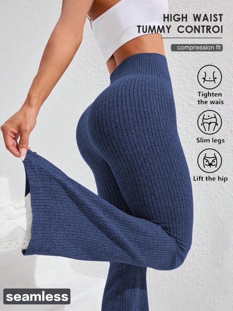 Studio SHEIN Sport 2pcs Seamless Sports Yoga Leggings Workout Leggings Ribbed Leggings Yoga Pants Ribbed Knit Leggings Wide Leg Leggings Knitted Leggings Flare Leggings Ribbed Wide Leg Leggings Flare Ribbed Leggings Leg Warmers Women Slouch Socks Women Thigh High Socks - Image 146