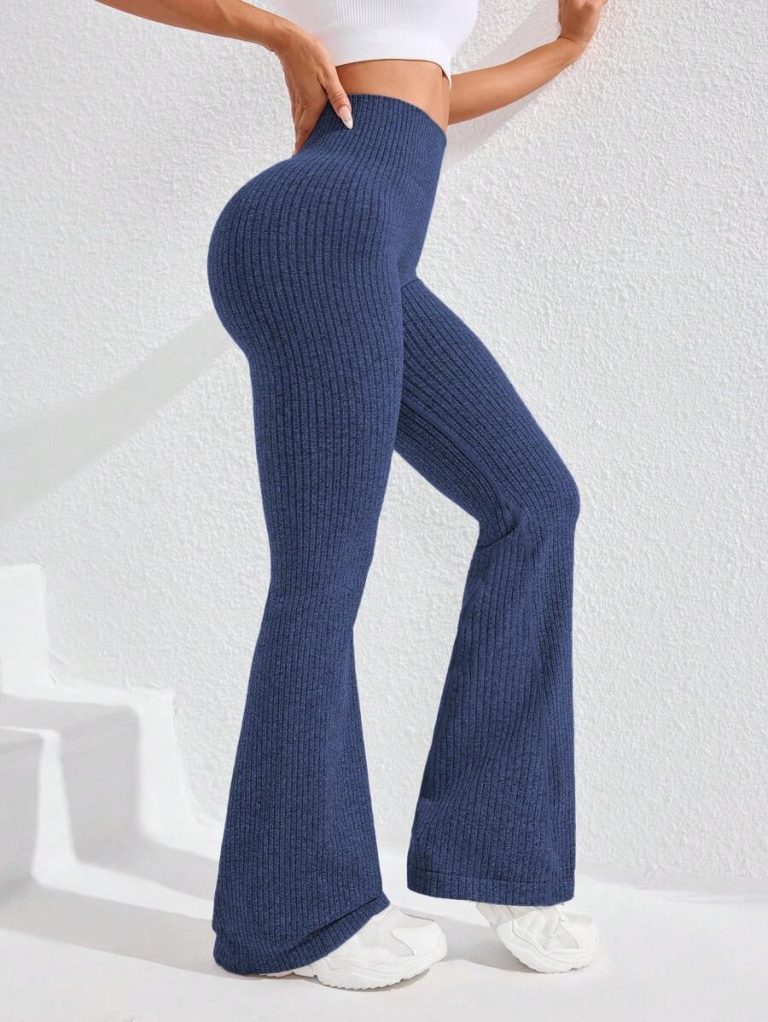 Studio SHEIN Sport 2pcs Seamless Sports Yoga Leggings Workout Leggings Ribbed Leggings Yoga Pants Ribbed Knit Leggings Wide Leg Leggings Knitted Leggings Flare Leggings Ribbed Wide Leg Leggings Flare Ribbed Leggings Leg Warmers Women Slouch Socks Women Thigh High Socks - Image 150