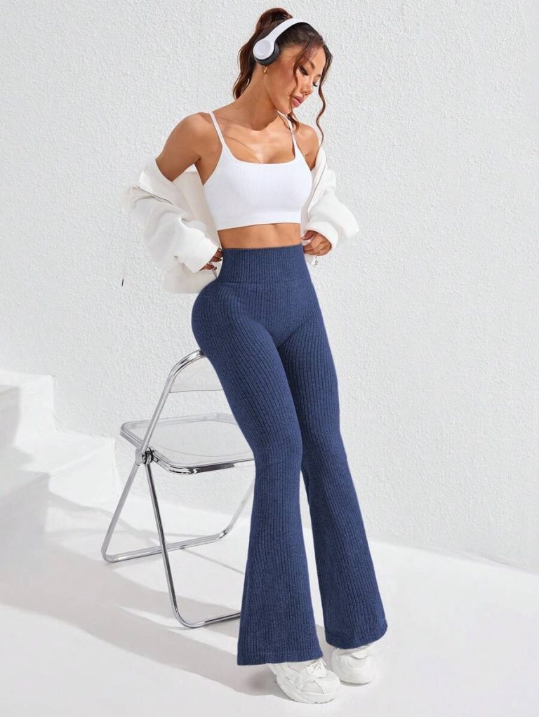 Studio SHEIN Sport 2pcs Seamless Sports Yoga Leggings Workout Leggings Ribbed Leggings Yoga Pants Ribbed Knit Leggings Wide Leg Leggings Knitted Leggings Flare Leggings Ribbed Wide Leg Leggings Flare Ribbed Leggings Leg Warmers Women Slouch Socks Women Thigh High Socks - Image 151