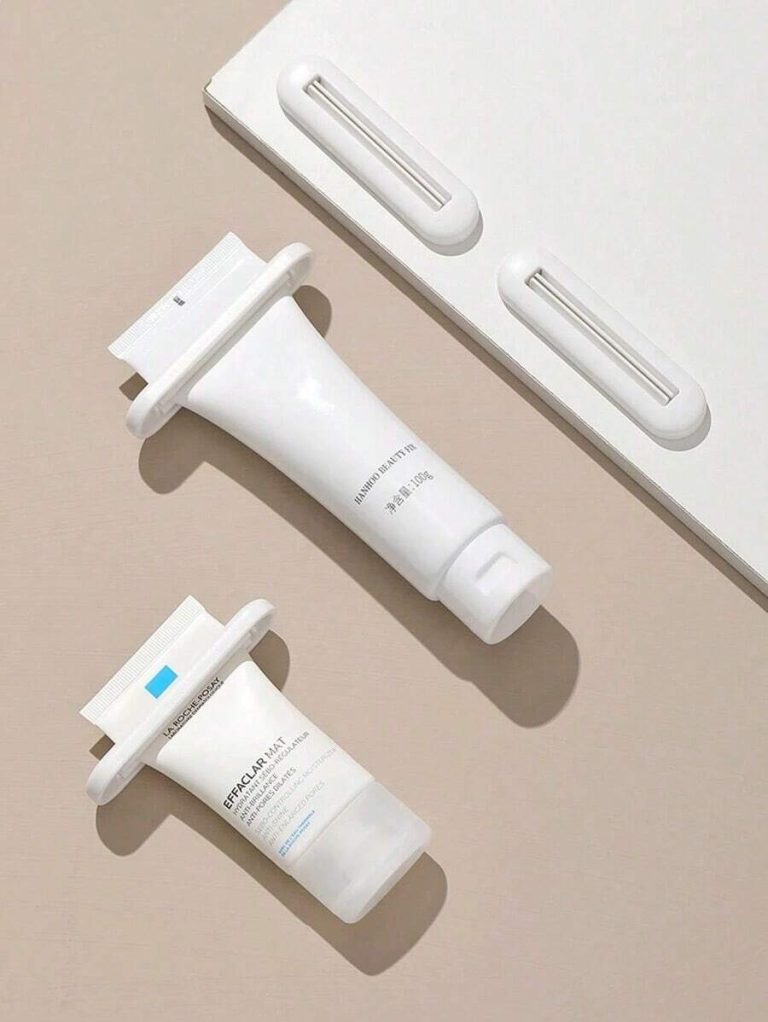 2pcs Manual Hand Cream Dispenser, Facial Cleanser, Toothpaste Squeezer, Japanese Style New Slouchy Creative Toothpaste Holders For Bathroom, Minimalist Design,Makeup,Cheap,Room Decor,Vanity,Travel,Bedroom,Makeup Accessories - Image 7