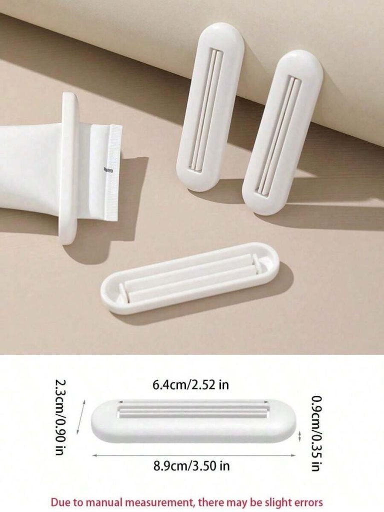 2pcs Manual Hand Cream Dispenser, Facial Cleanser, Toothpaste Squeezer, Japanese Style New Slouchy Creative Toothpaste Holders For Bathroom, Minimalist Design,Makeup,Cheap,Room Decor,Vanity,Travel,Bedroom,Makeup Accessories - Image 10