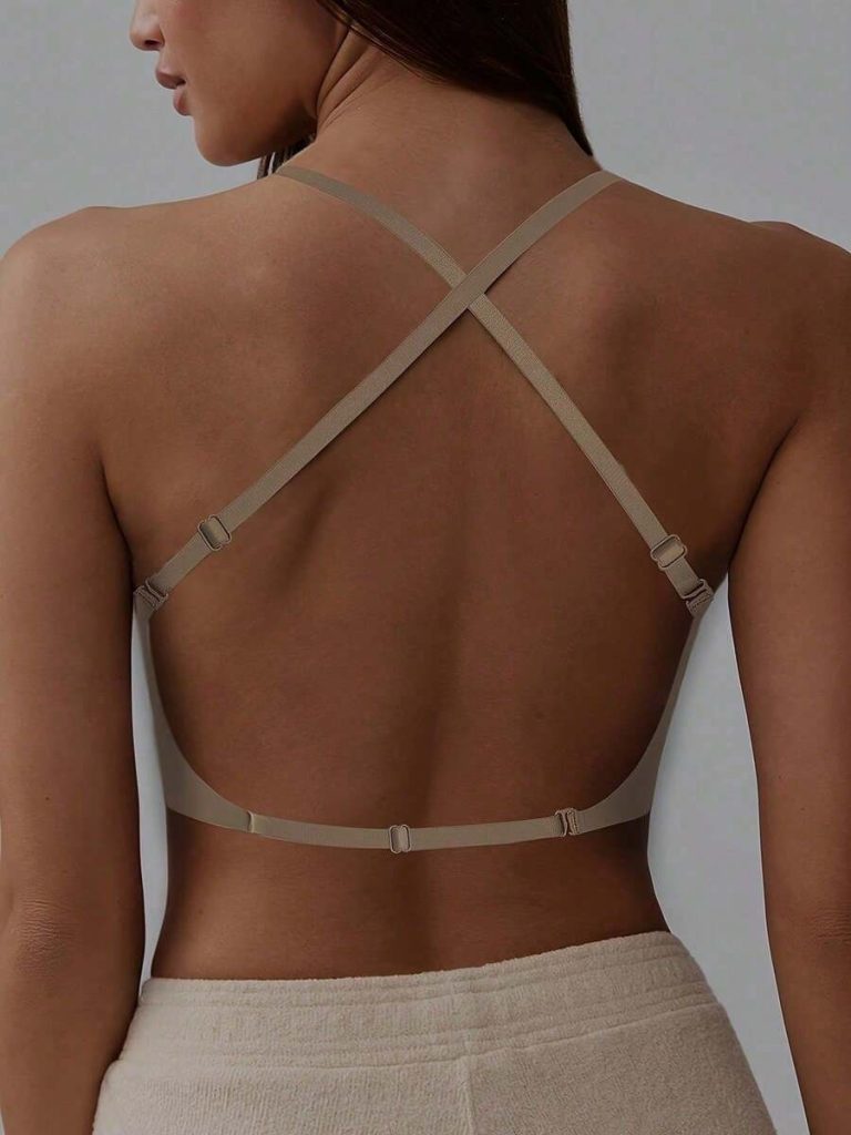 1/2 Pcs Seamless Backless Wireless Bra - 3-Way Cross-Back Design, Removable Pads & Adjustable Straps, Elegant Everyday Undergarment For Women, Comfortable Undergarment, Sleek Underwear, Smooth Texture - Image 30