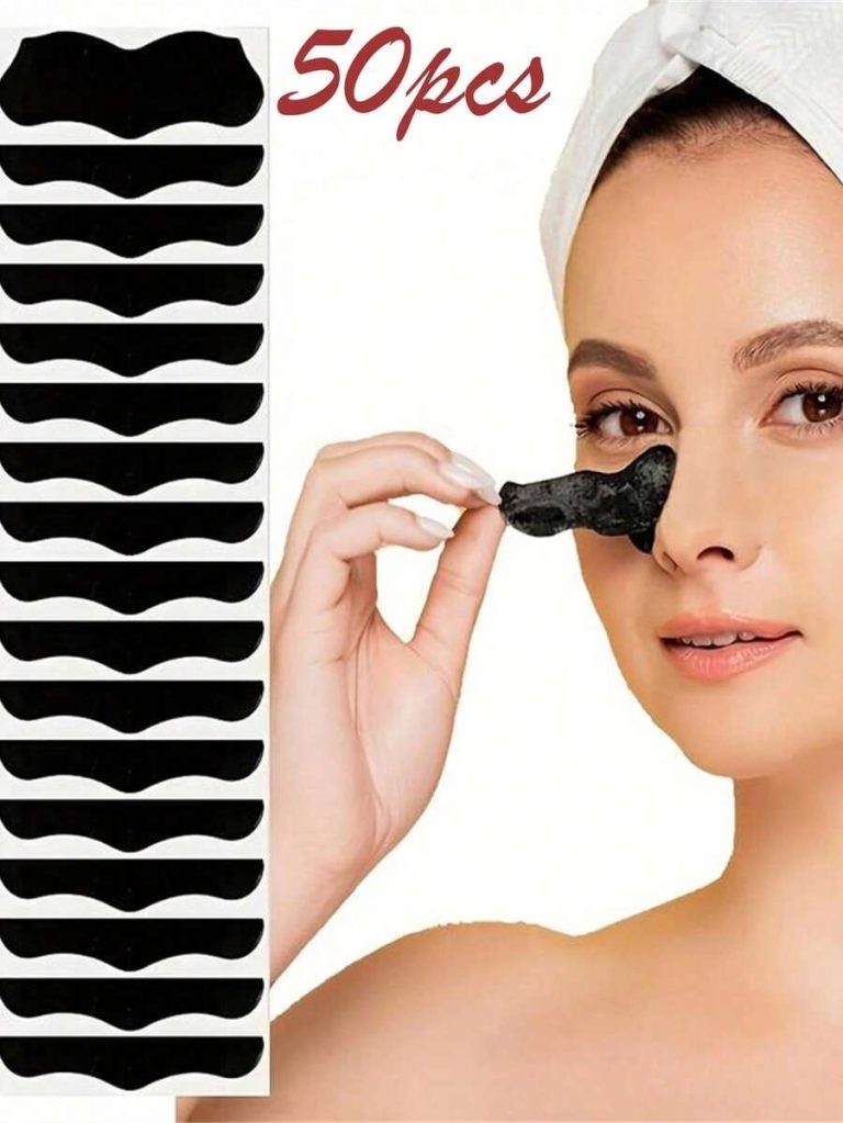 100/50/20/10/1 Black And White Nose Strips (Must Be Moistened Before Use) Natural Charcoal Blackhead Remover Cleansing Strips Unisex Large Self-Adhesive Nose Strips For Travel - Image 5