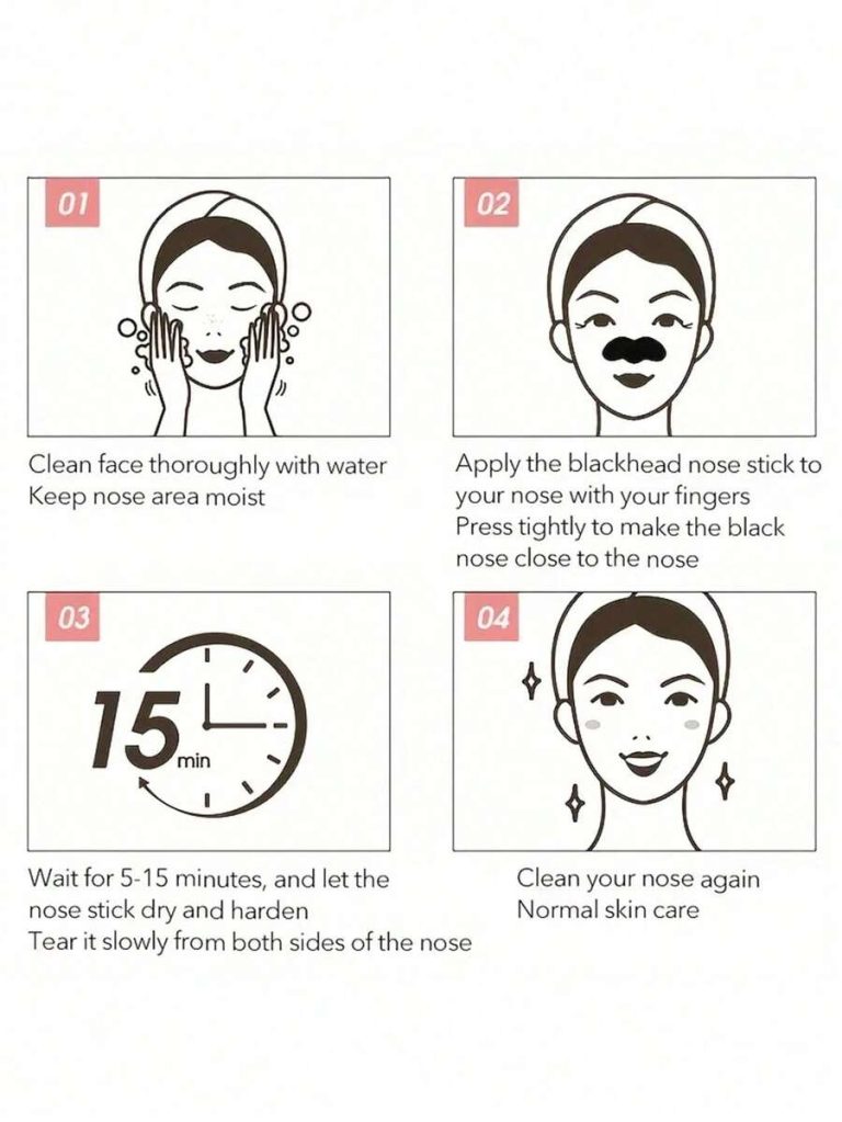 100/50/20/10/1 Black And White Nose Strips (Must Be Moistened Before Use) Natural Charcoal Blackhead Remover Cleansing Strips Unisex Large Self-Adhesive Nose Strips For Travel - Image 7