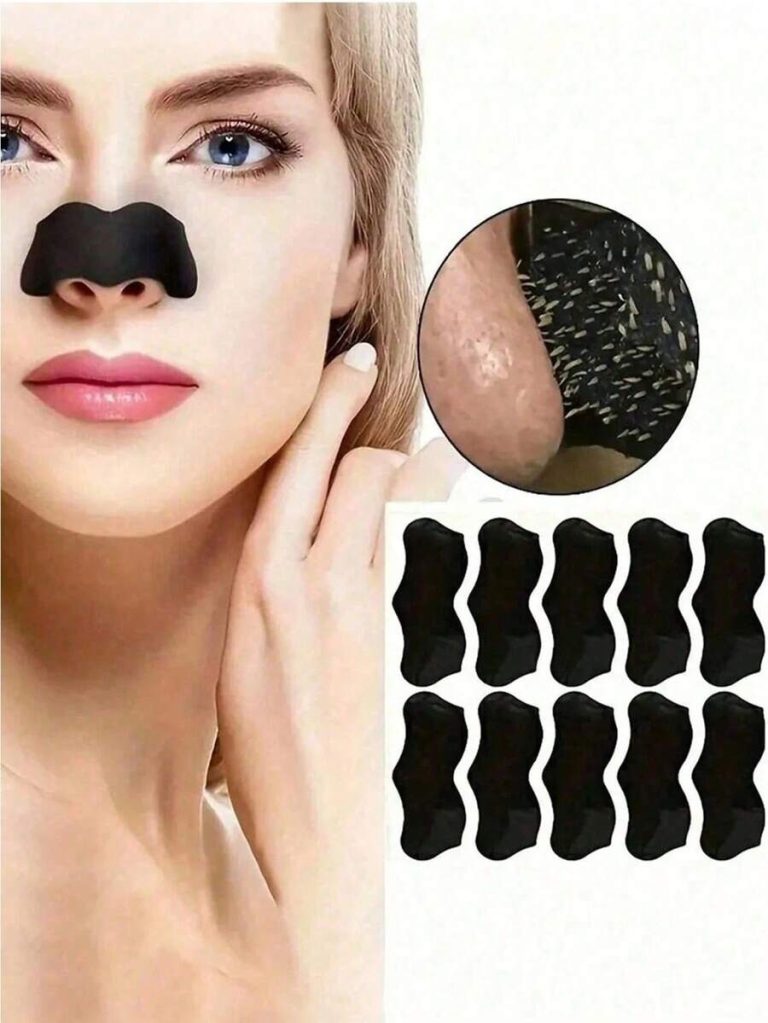100/50/20/10/1 Black And White Nose Strips (Must Be Moistened Before Use) Natural Charcoal Blackhead Remover Cleansing Strips Unisex Large Self-Adhesive Nose Strips For Travel - Image 9