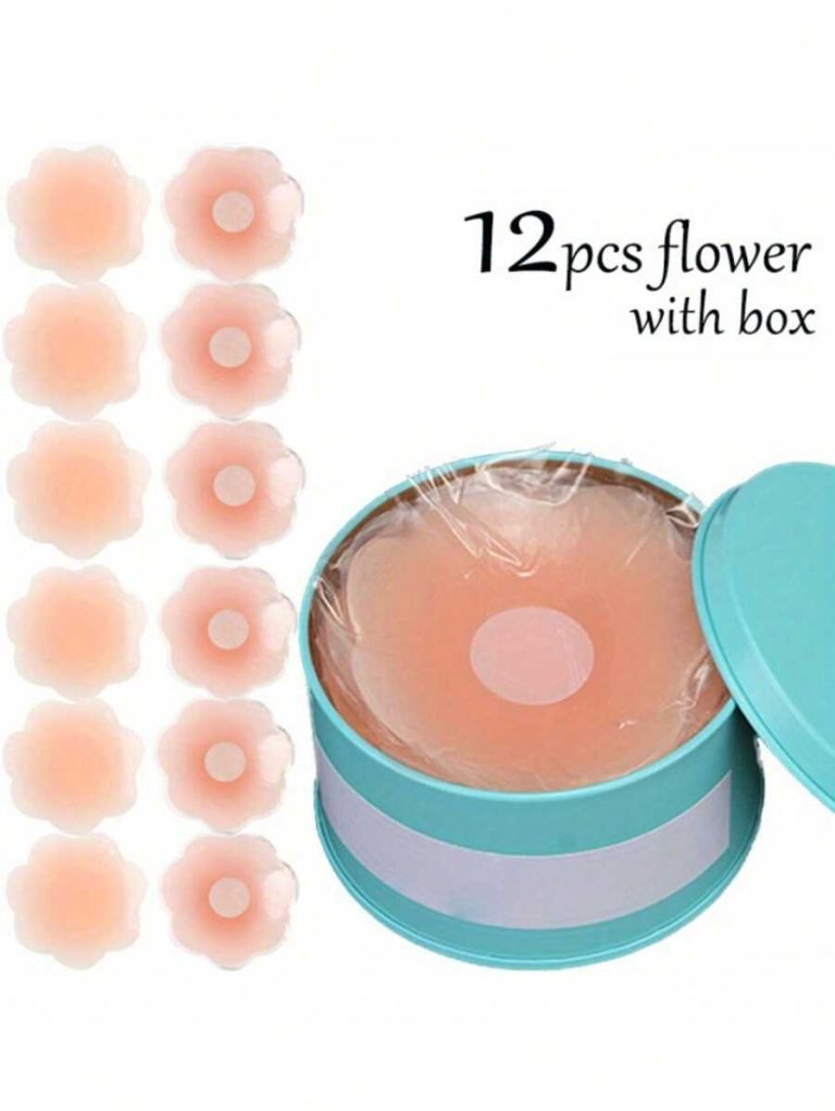 12pcs Reusable Nipple Covers, Strapless Invisible Self-Adhesive Breast Lift Pasties, Women's Lingerie & Underwear Accessories - Image 7
