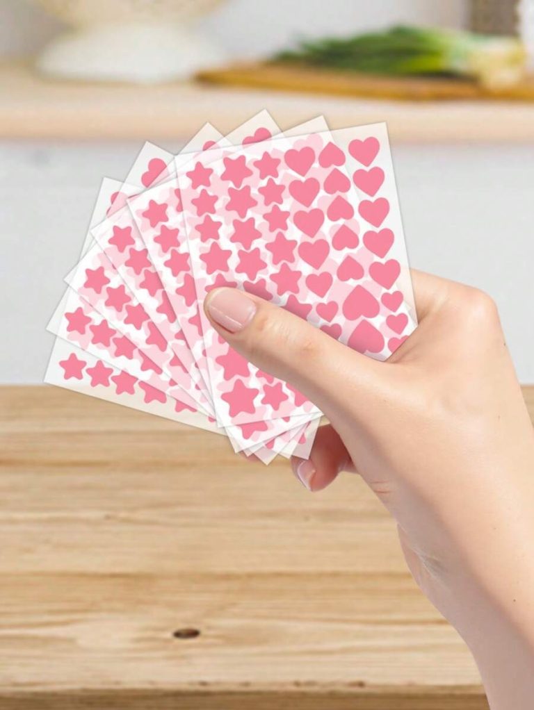 255pcs Pink, Black, White, Blue, Purple, Green, Star E-Star Facial Stickers, A Must-Have For Taking Photos, Facial Painting, Suitable For Various Parties, Gatherings, And Fun Activities. 102/51,Makeup,Cheap,Room Decor,Vanity,Travel,Bedroom,Makeup Accessories - Image 14