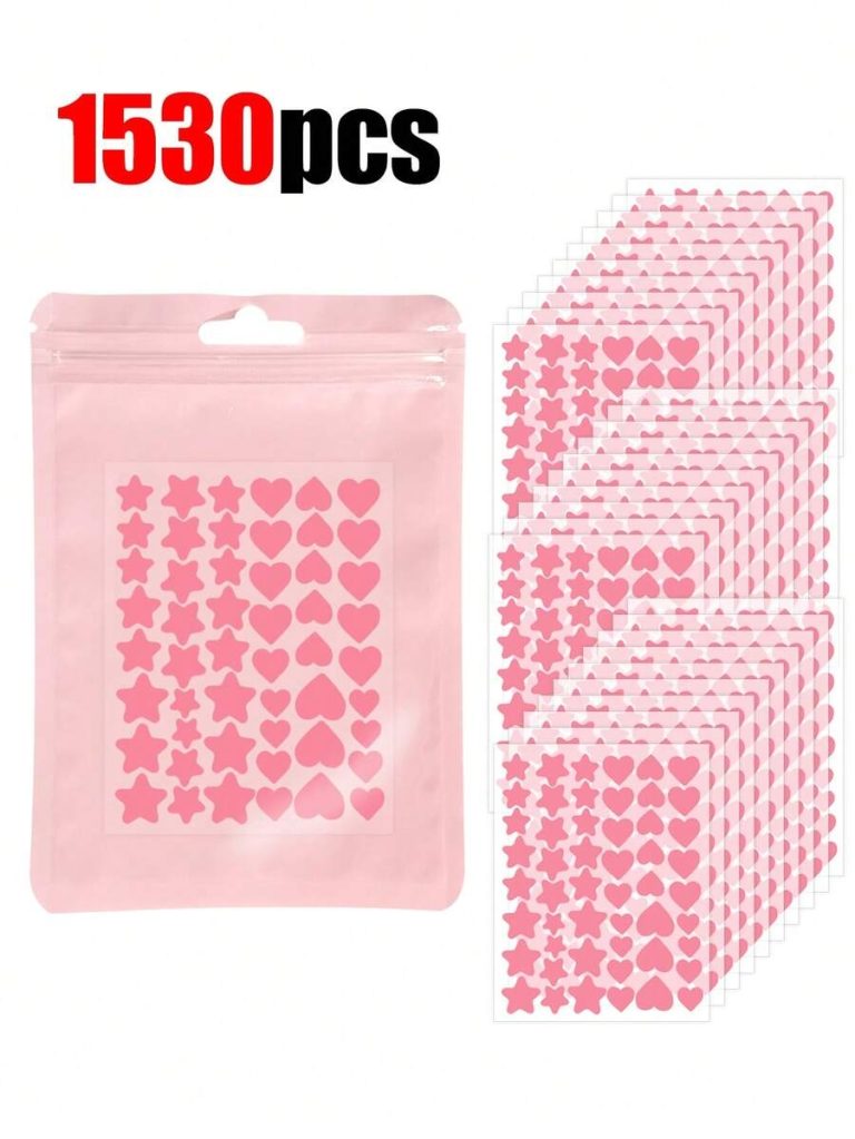 255pcs Pink, Black, White, Blue, Purple, Green, Star E-Star Facial Stickers, A Must-Have For Taking Photos, Facial Painting, Suitable For Various Parties, Gatherings, And Fun Activities. 102/51,Makeup,Cheap,Room Decor,Vanity,Travel,Bedroom,Makeup Accessories - Image 20