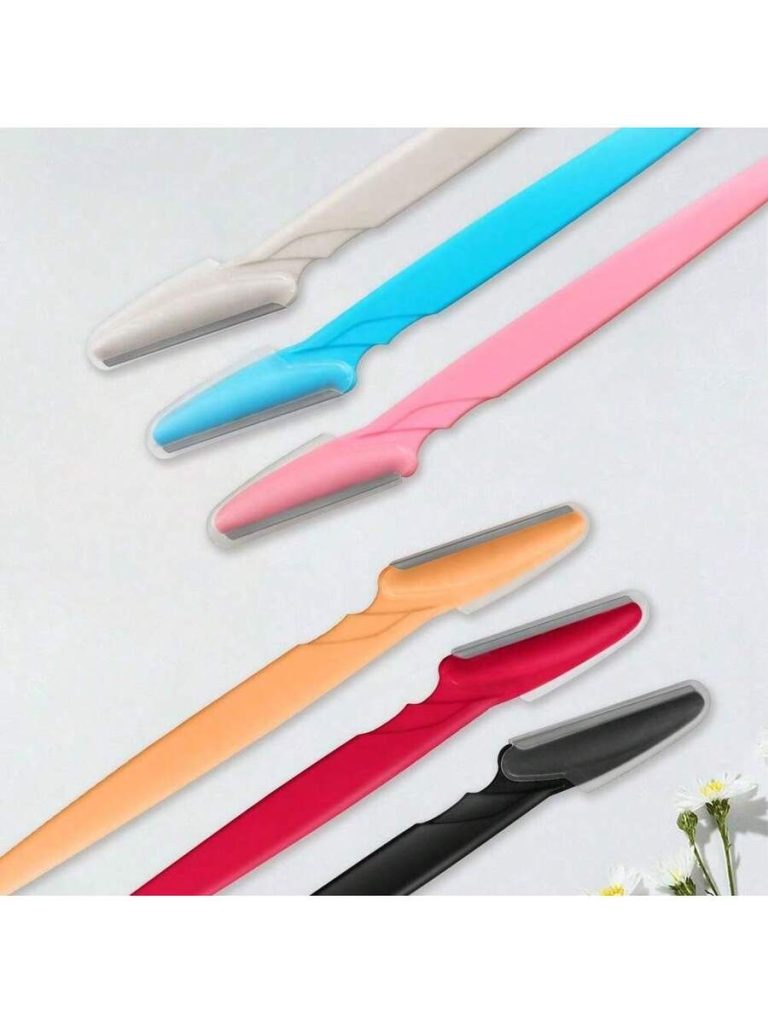 Set Multicolor Grooming Eyebrow Razor & Shaver Set, Eyebrow Trimmer & Shaver, Exfoliating Dermaplaning Tool, Body Hair Removal Trimmer And Face & Eyebrow Razor Set Long Handle Blade With Precision Cover Women Eyebrow Shaping Tools Suitable For Or Travel Use Multi-Function Eyebrow Trimmer, Sharp Stainless Steel Eyebrow Tools With Cover, For Eyebrow, Lip, Leg Hair & Gentle Effective Removal - Image 5