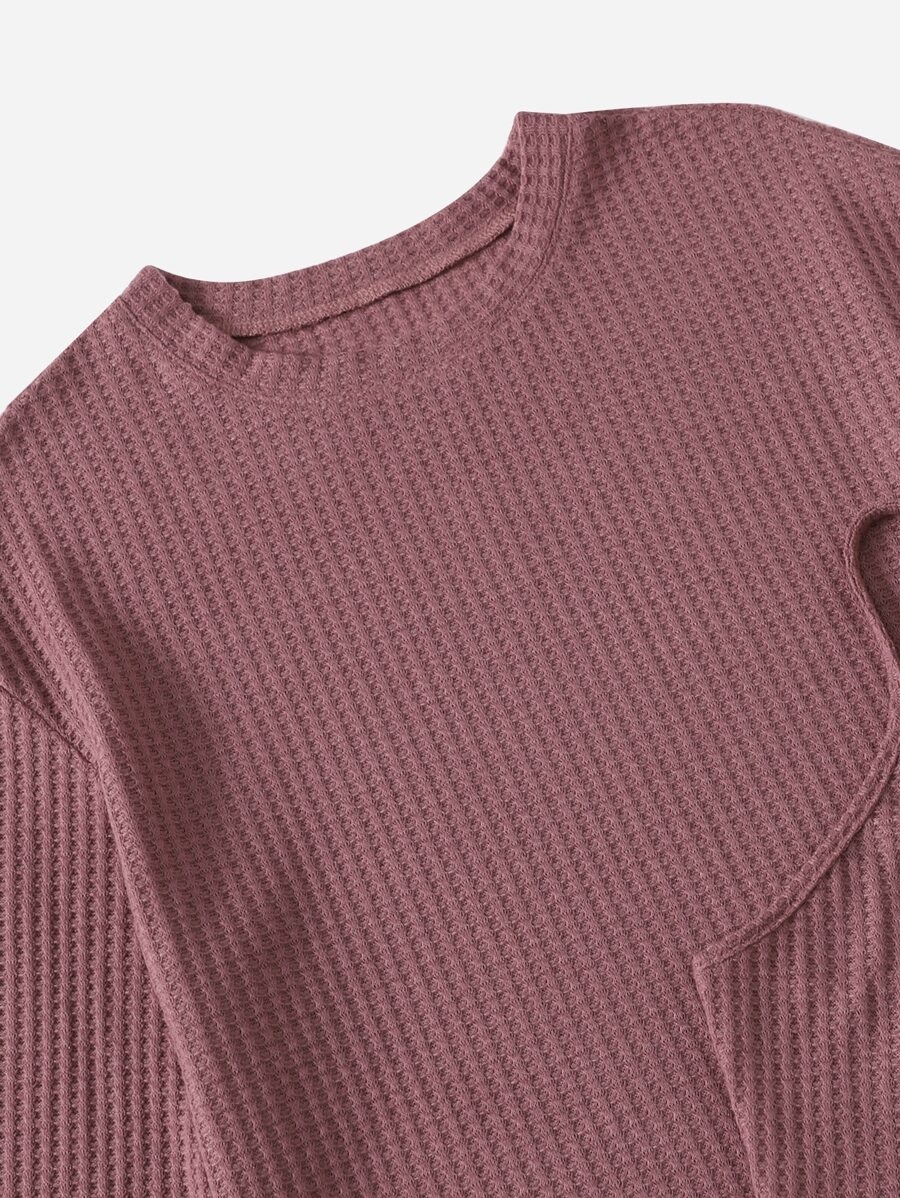 Drop Shoulder Tee & Cami Top & Shorts Lounge Set Outfit - Image 28